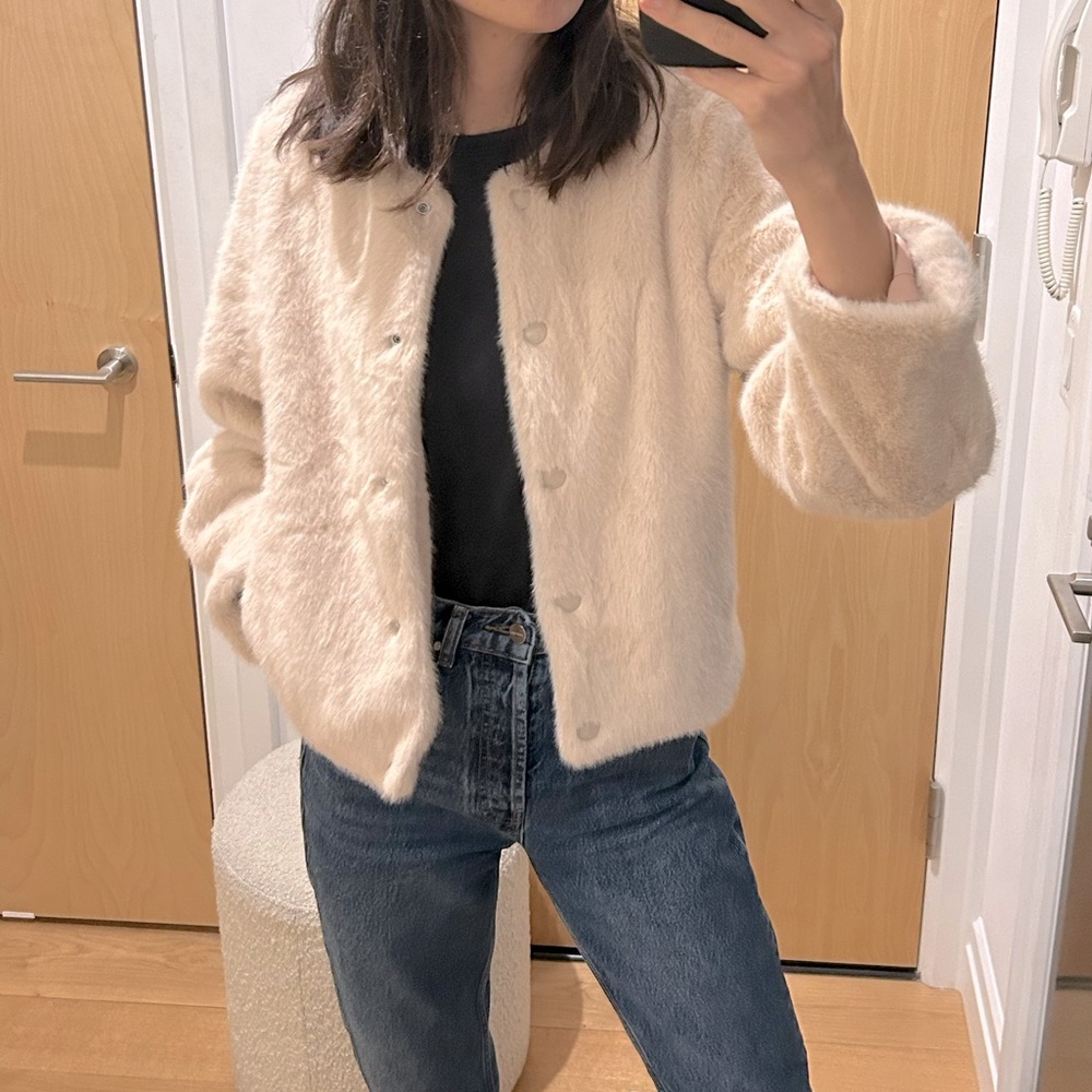 ZADIG & VOLTAIRE Zadig&Voltaire Freline fur-design jacket. Size S